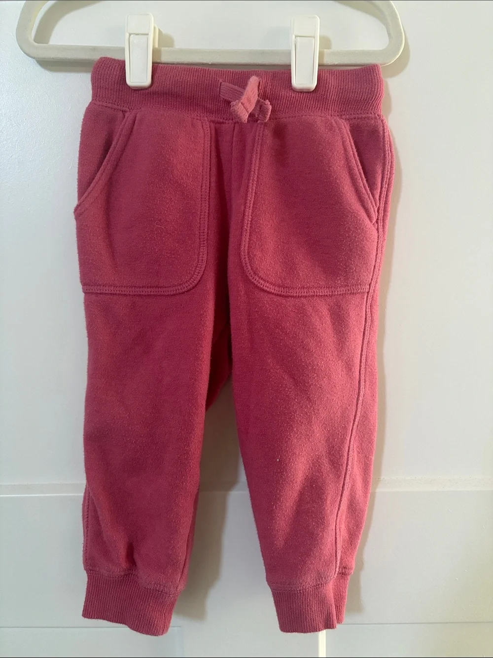 Osh Kosh B’gosh Baby Girl Cozy Fleece Lined Joggers - Dusty Rose 18 Months